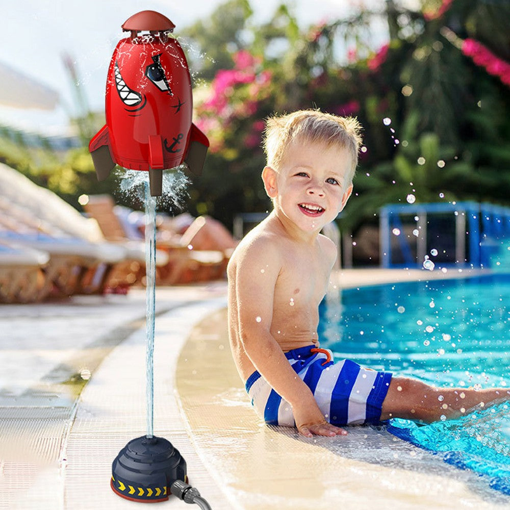 Rocket Water Sprinkler Toy for Garden Hose W587