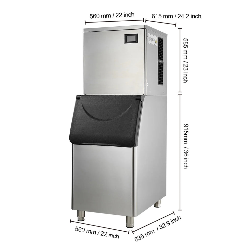 Commercial Ice Maker with 30.7 lb Storage Container X80711