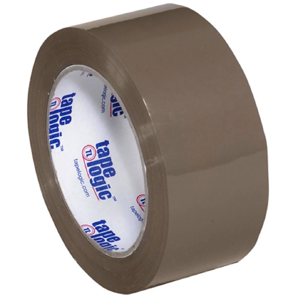 Tan Hot Melt Carton Sealing Tape 2x22 x 55 yds 2.5 Mil 36 Rolls L2762