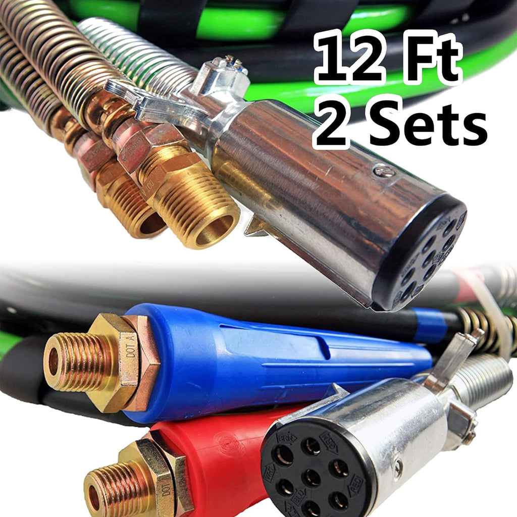 3 in 1 Semi Truck Air Hose Trailer Electrical Cable Assembly ABS Wire Rubber Air Line Tractor Parts C744