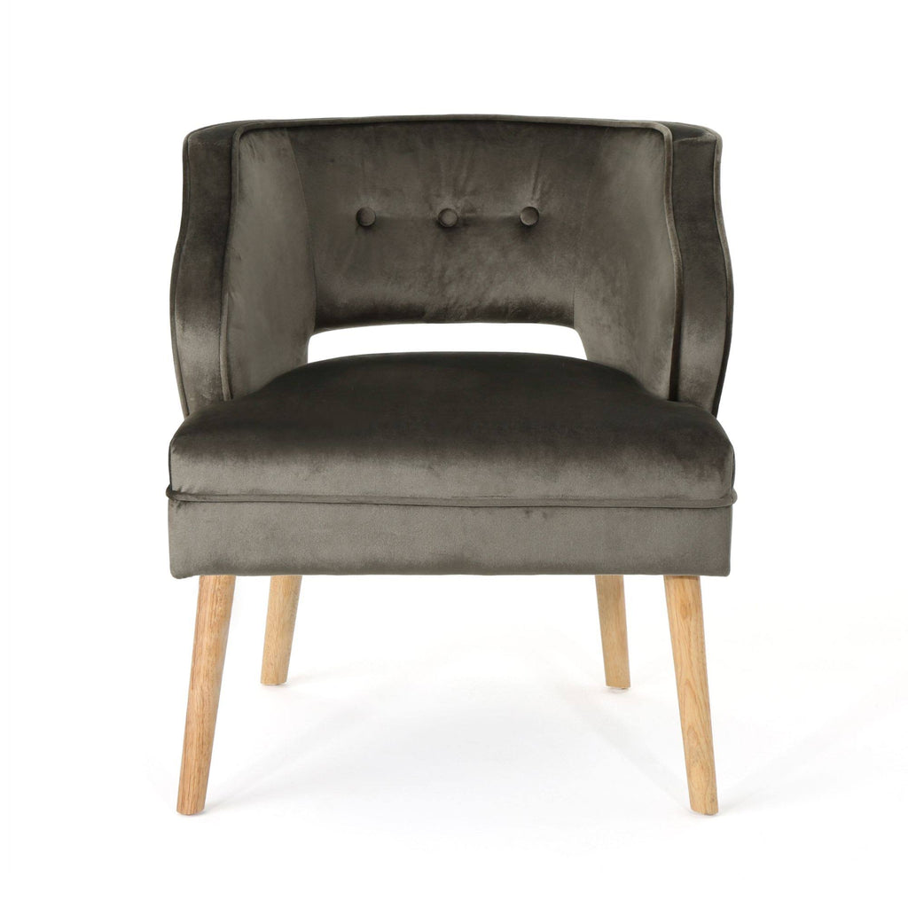 Gray and Beige Contemporary Accent Chair V716793