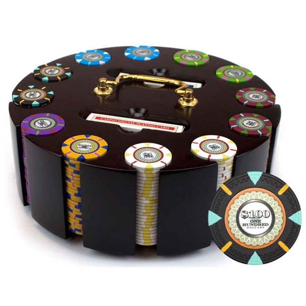 300ct Clay Gaming Chip Set in Carousel O625