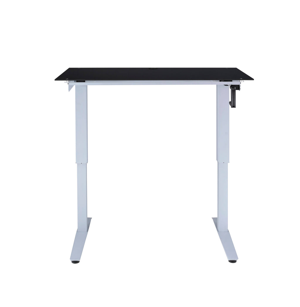 Black Glass Writing Desk A194