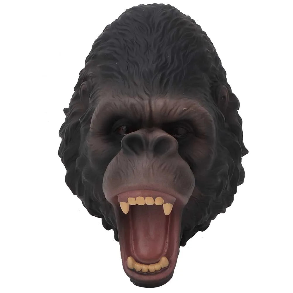 Realistic Plastic Orangutan Head Hand Toy T76344