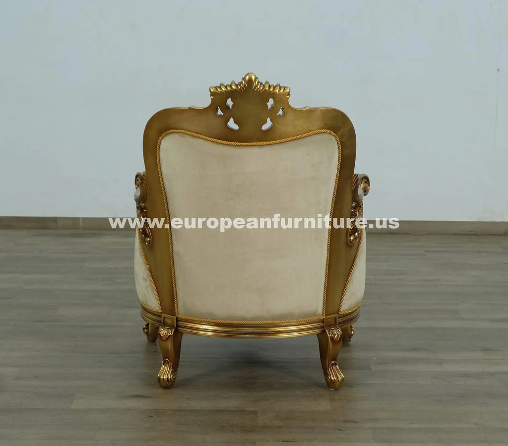 Antique-Bronze Jacquard Chair Set 2 U531461