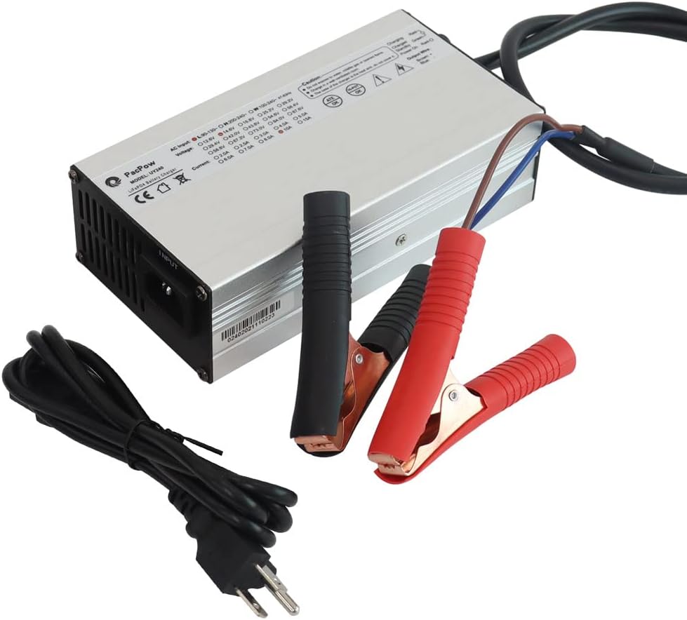 14.6V 10A AC/DC Battery Charger for 12.8V Lithium Iron Phosphate Battery, Pack of 2 N24089