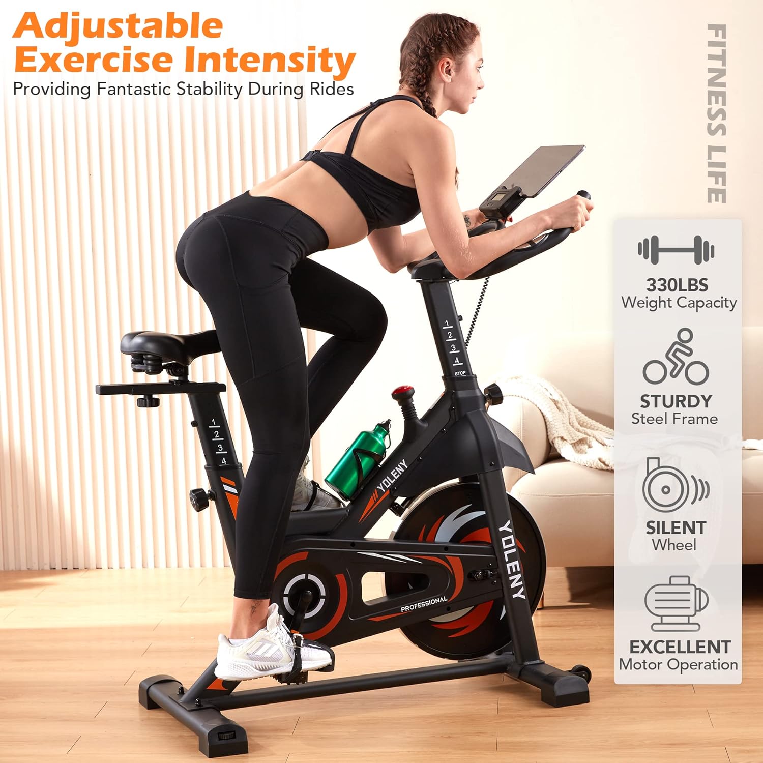 Exercise Bike with Magnetic Resistance and Digital Monitor P7798