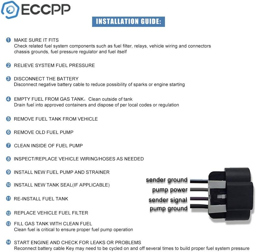 Fuel Pump Module Assembly with Sending Unit, Pack of 2 P22245