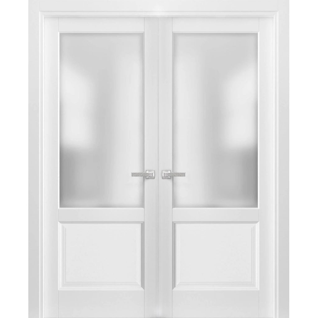 White MDF Interior Door 36 x 80 with Hardware K223