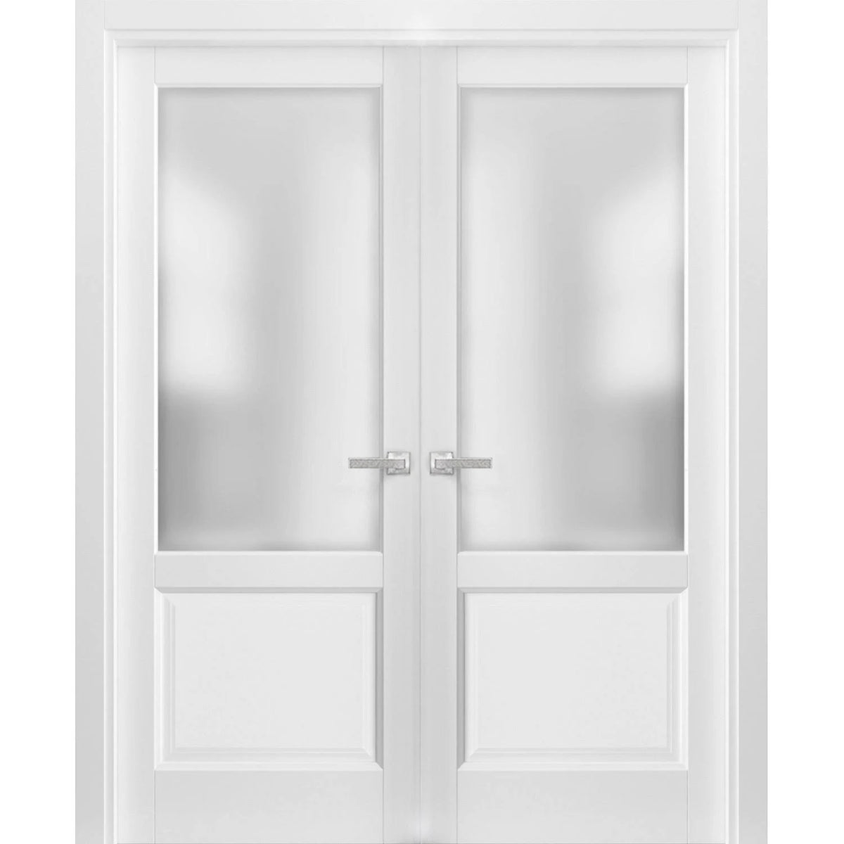 White MDF Interior Door 36 x 80 with Hardware K223