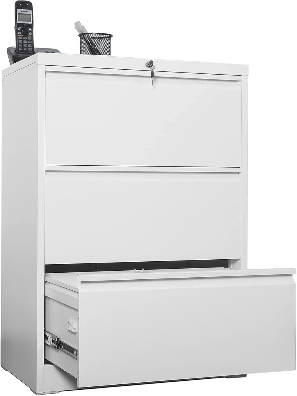 Metal 3 Drawer Locking Lateral Filing Cabinet I8867
