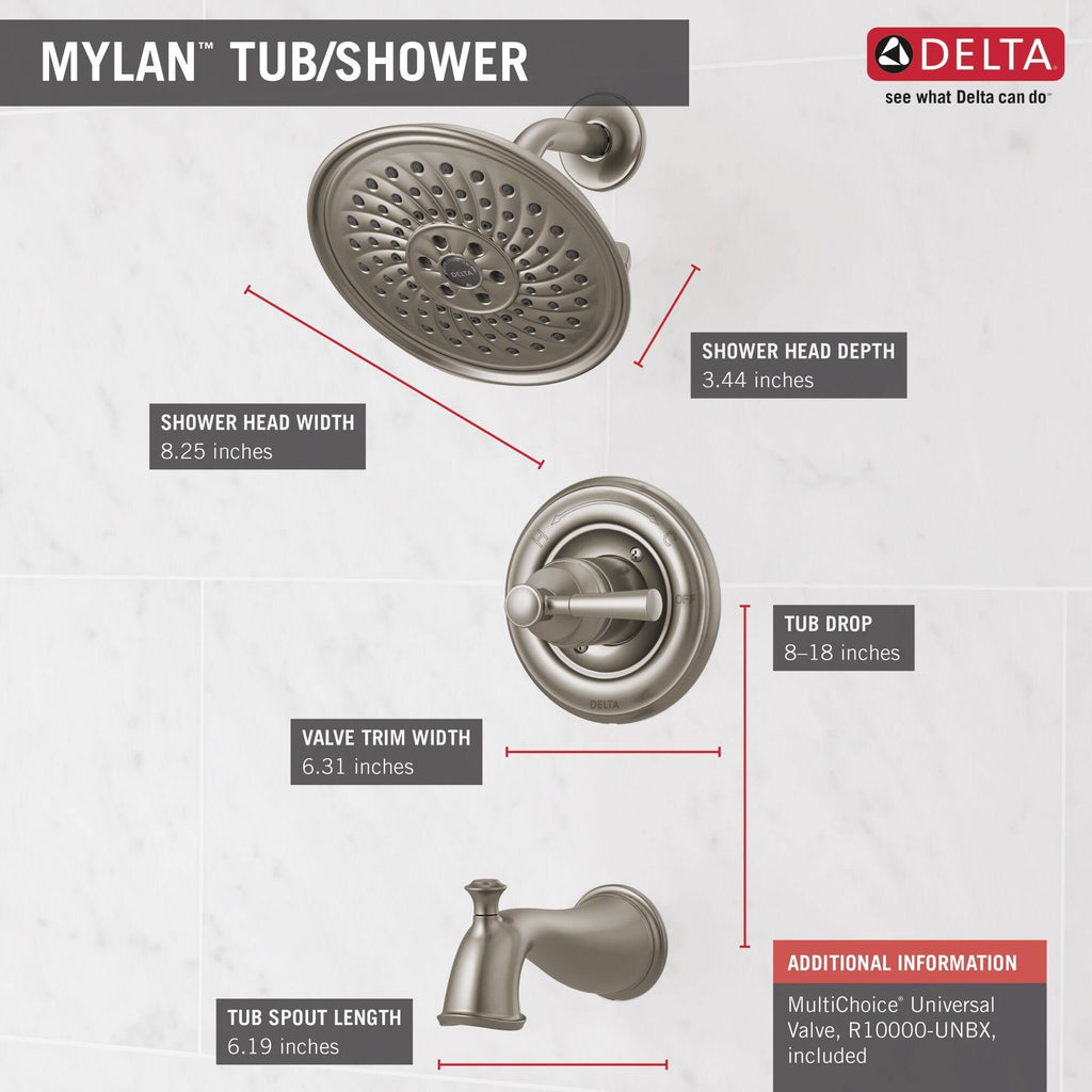 Venetian Bronze Single-Handle Tub and Shower Faucet W646246