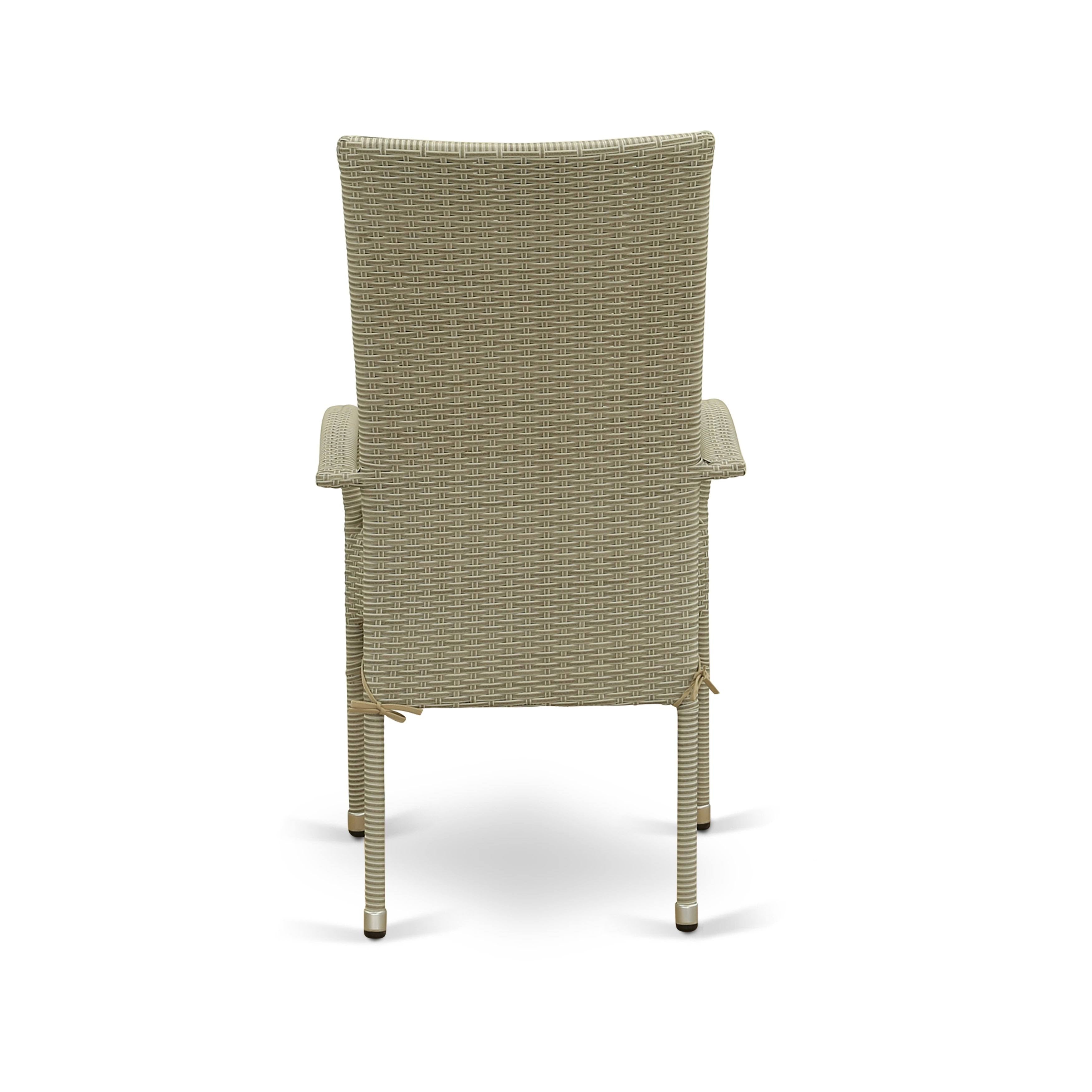 Wicker Patio Chair Natural Linen V8770