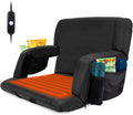 Extra Wide Heated Stadium Seat with Back Support, Foldable Portable Chair X31955