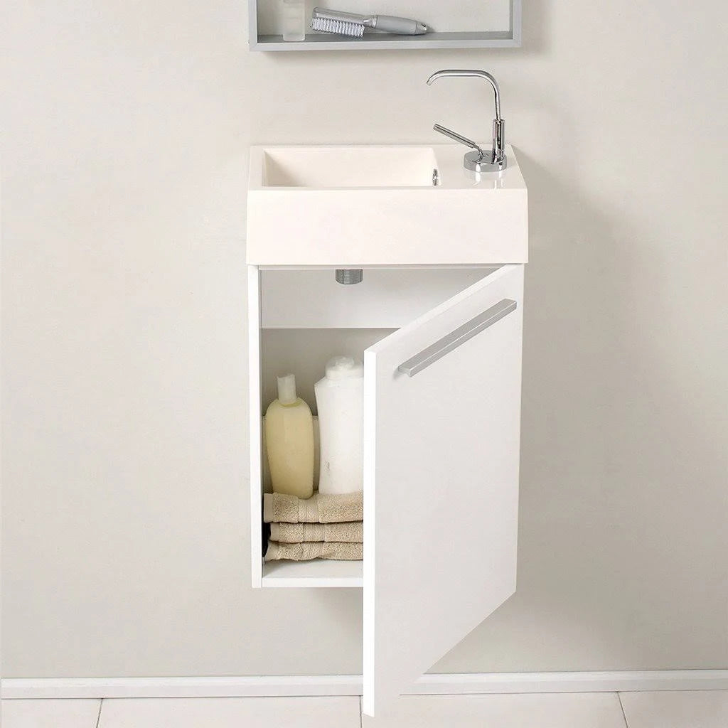 White Modern Bathroom Vanity H731174