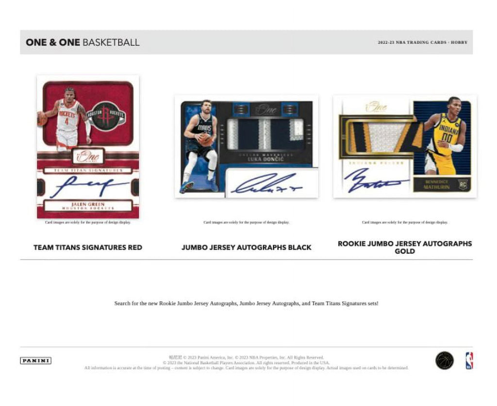 Panini One & One Basketball Hobby Box N620