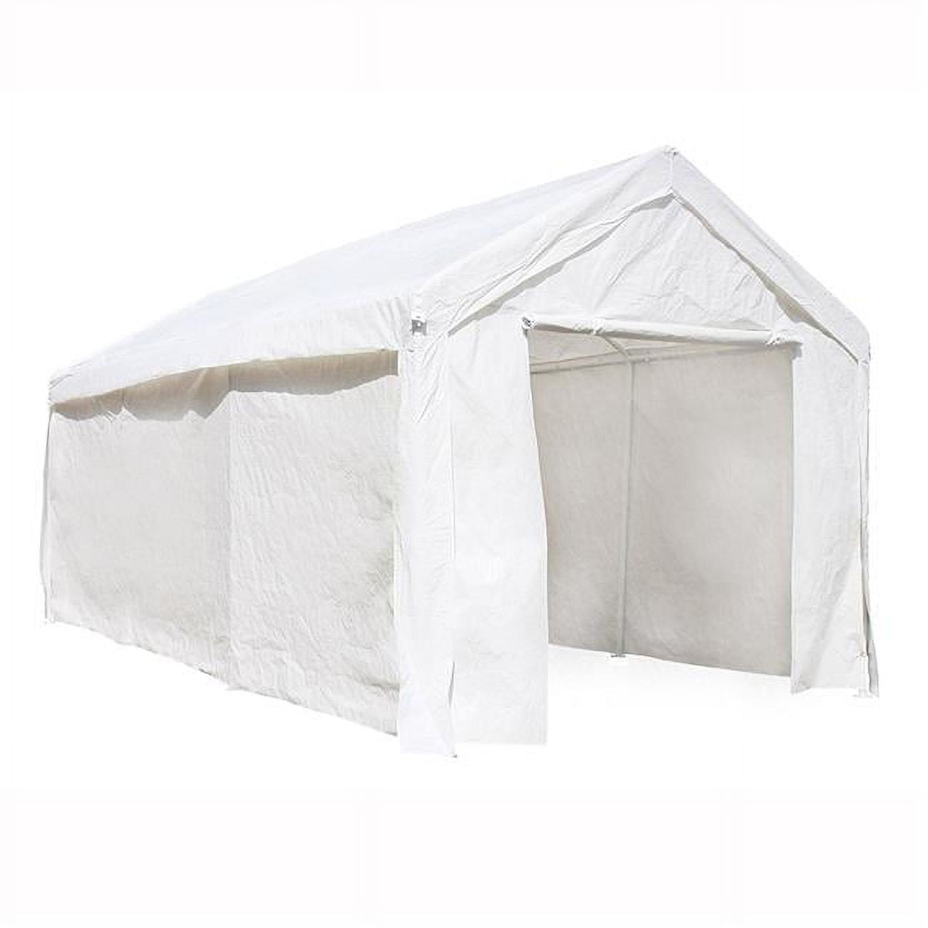 White Outdoor Canopy Tent with Sidewalls B57508