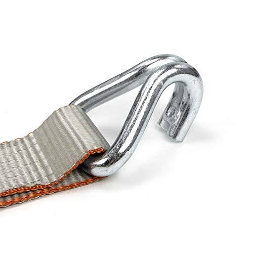 Complete Axle Strap Tie Down Kit with Wire Hook Ratchet Straps, Includes (4) 22x22 Axle Straps, (4) 36x2 Q411