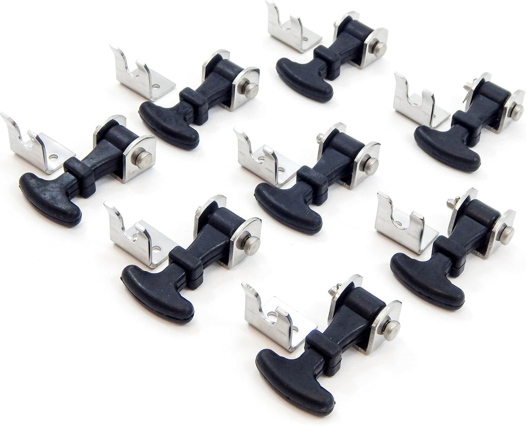 20 Piece Stainless Steel T Handle Latch Catch Hold-Down 2.5 Inch Draw Hardware Replacement P70703