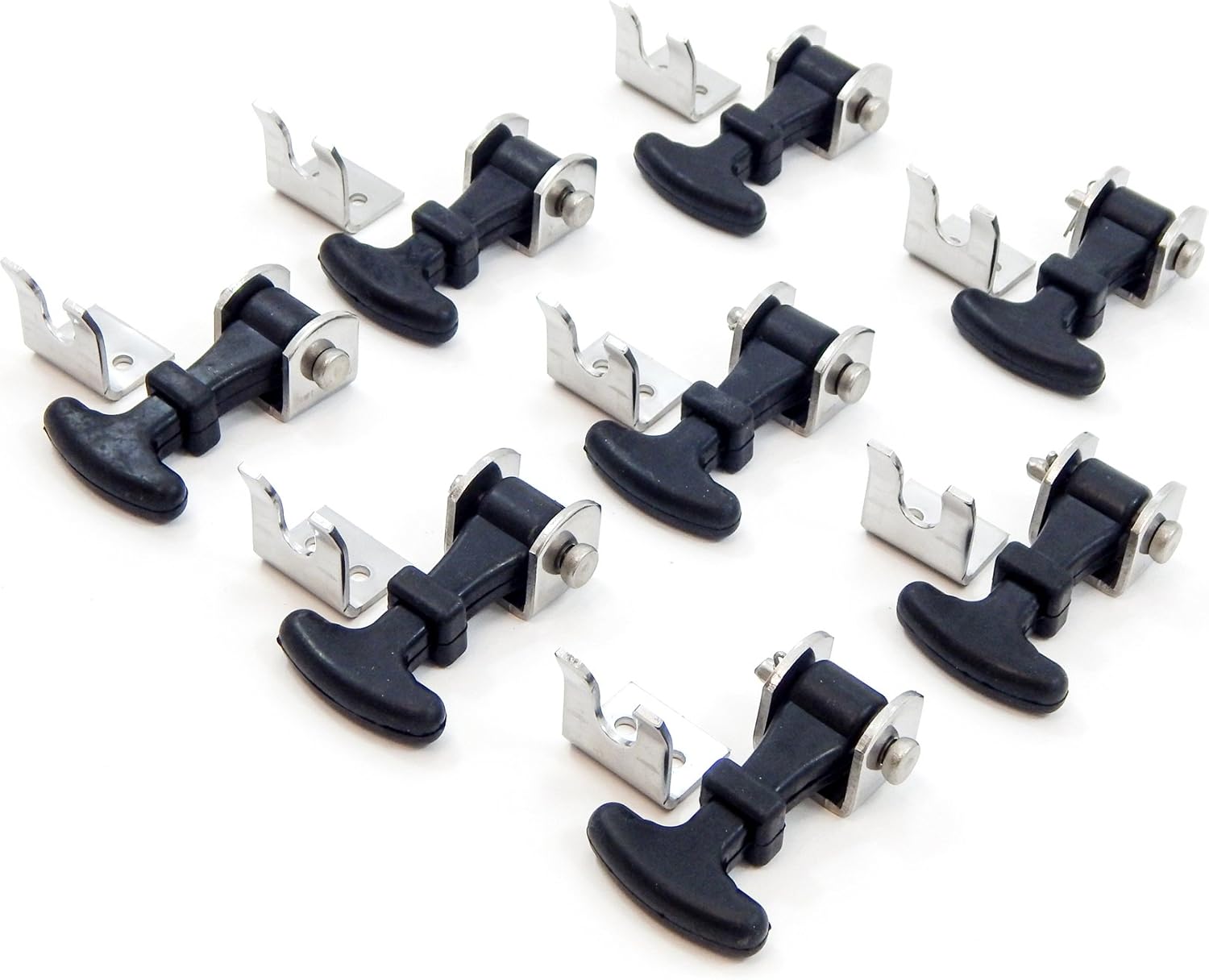 20 Piece Stainless Steel T Handle Latch Catch Hold-Down 2.5 Inch Draw Hardware Replacement P70703