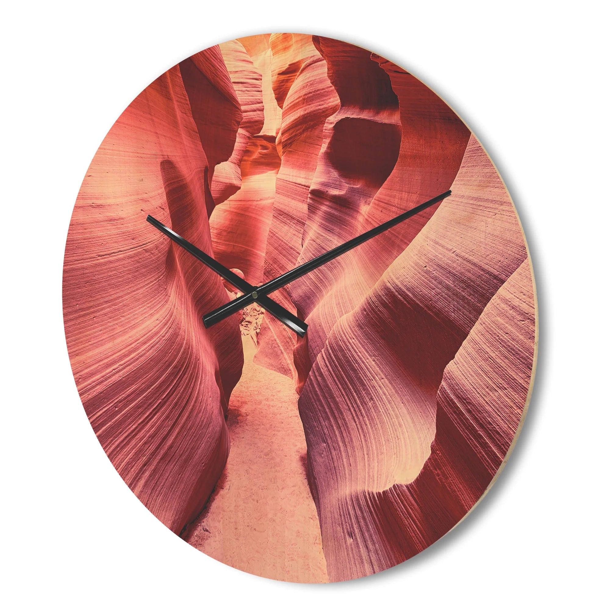 Famous Antelope Canyon Landscape Wood Wall Clock S711537