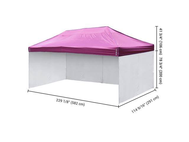 10x20ft Pop Up Canopy Top Kit with 4 Privacy Sidewalls R139