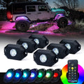 Multicolor Bluetooth LED Rock Lights Kit 6 PCS Z462327