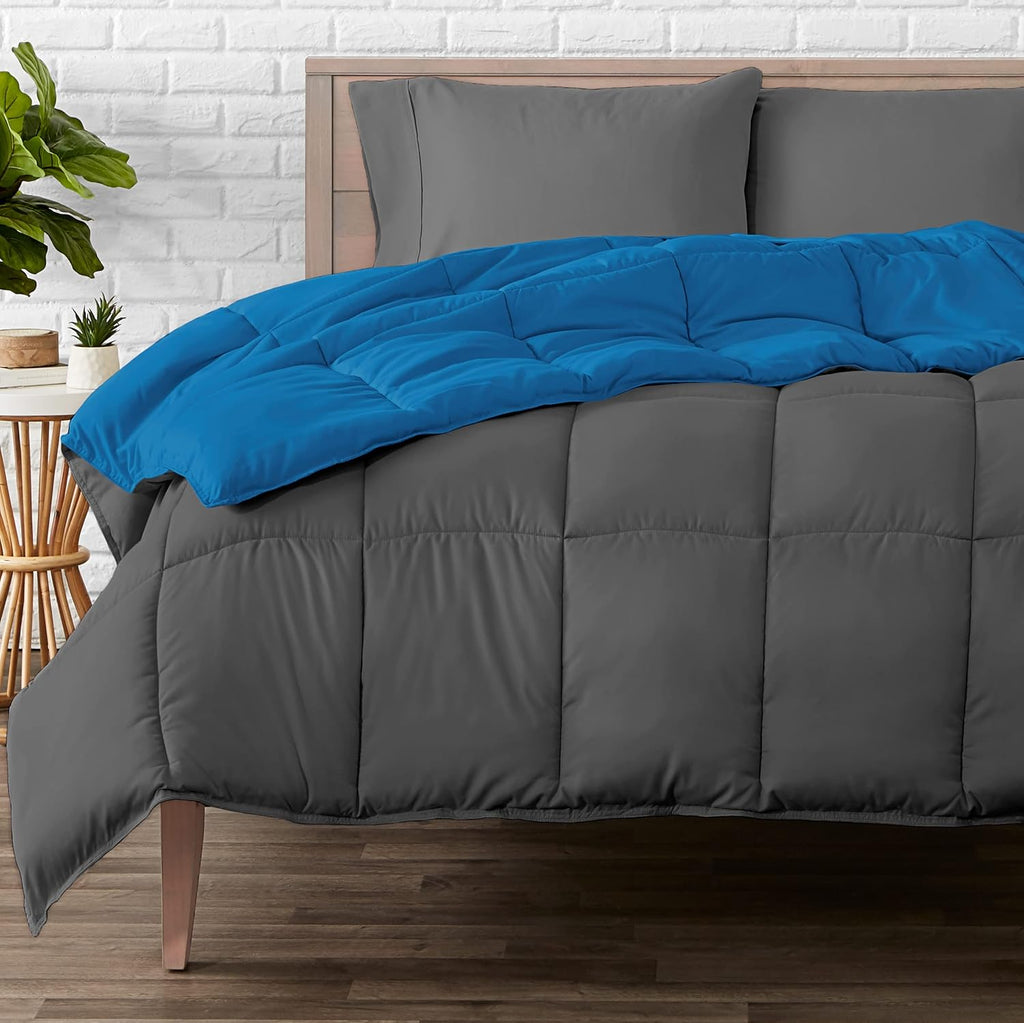 King/California King Comforter, Black/Grey N530