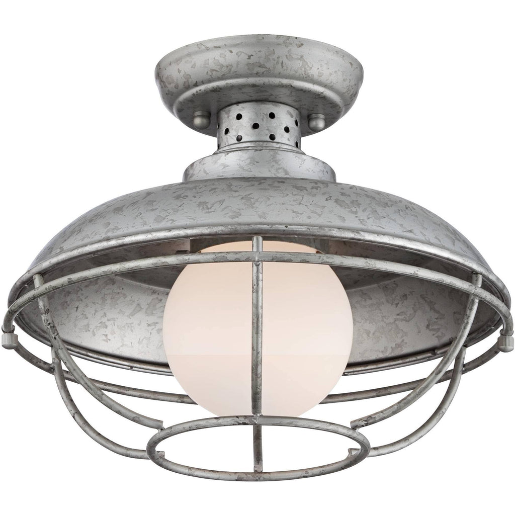 Galvanized Steel Cage Outdoor Ceiling Light A4755