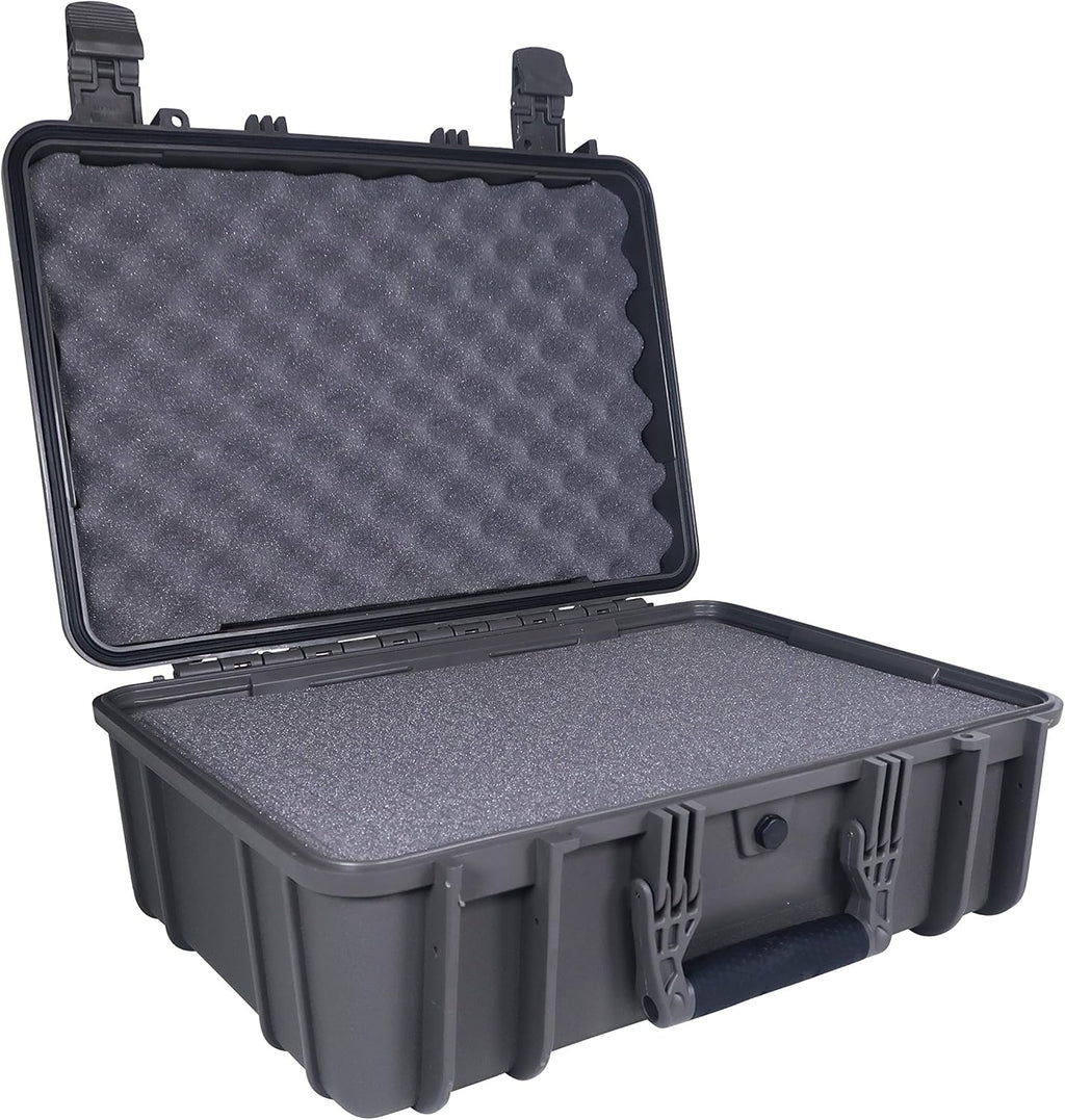 18 Medium Waterproof Protective Hard Case with Foam, Green R436