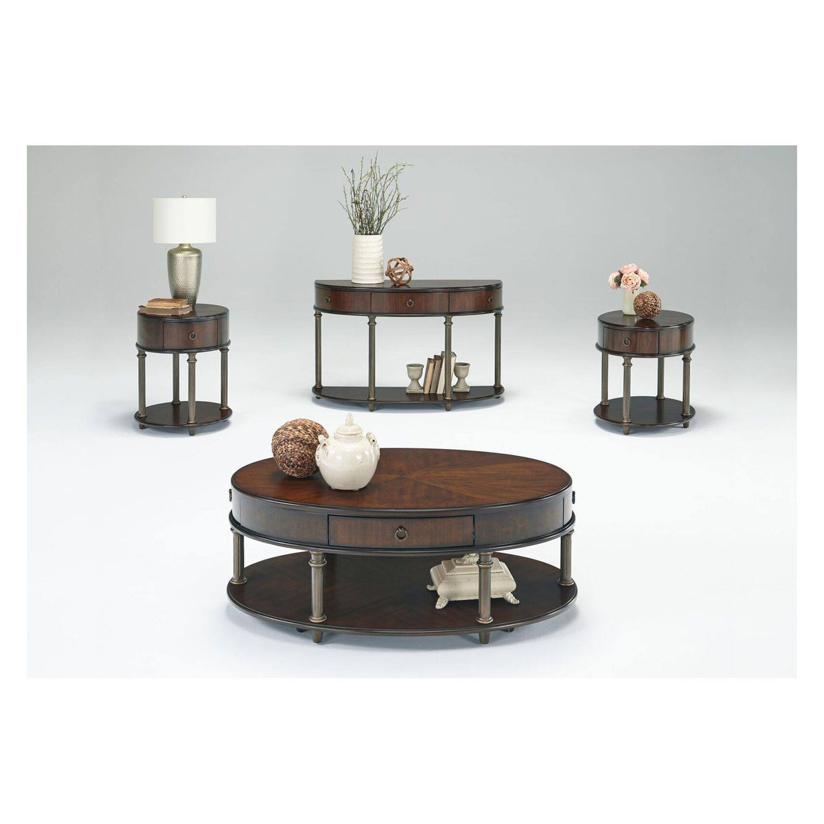 Oval Coffee Table in Regent Cherry W2374