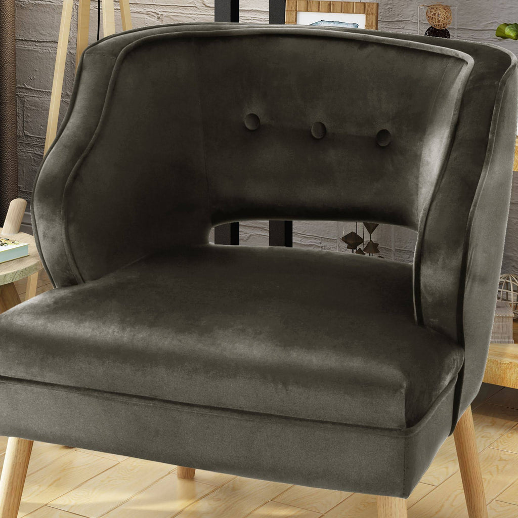 Gray and Beige Contemporary Accent Chair V716793