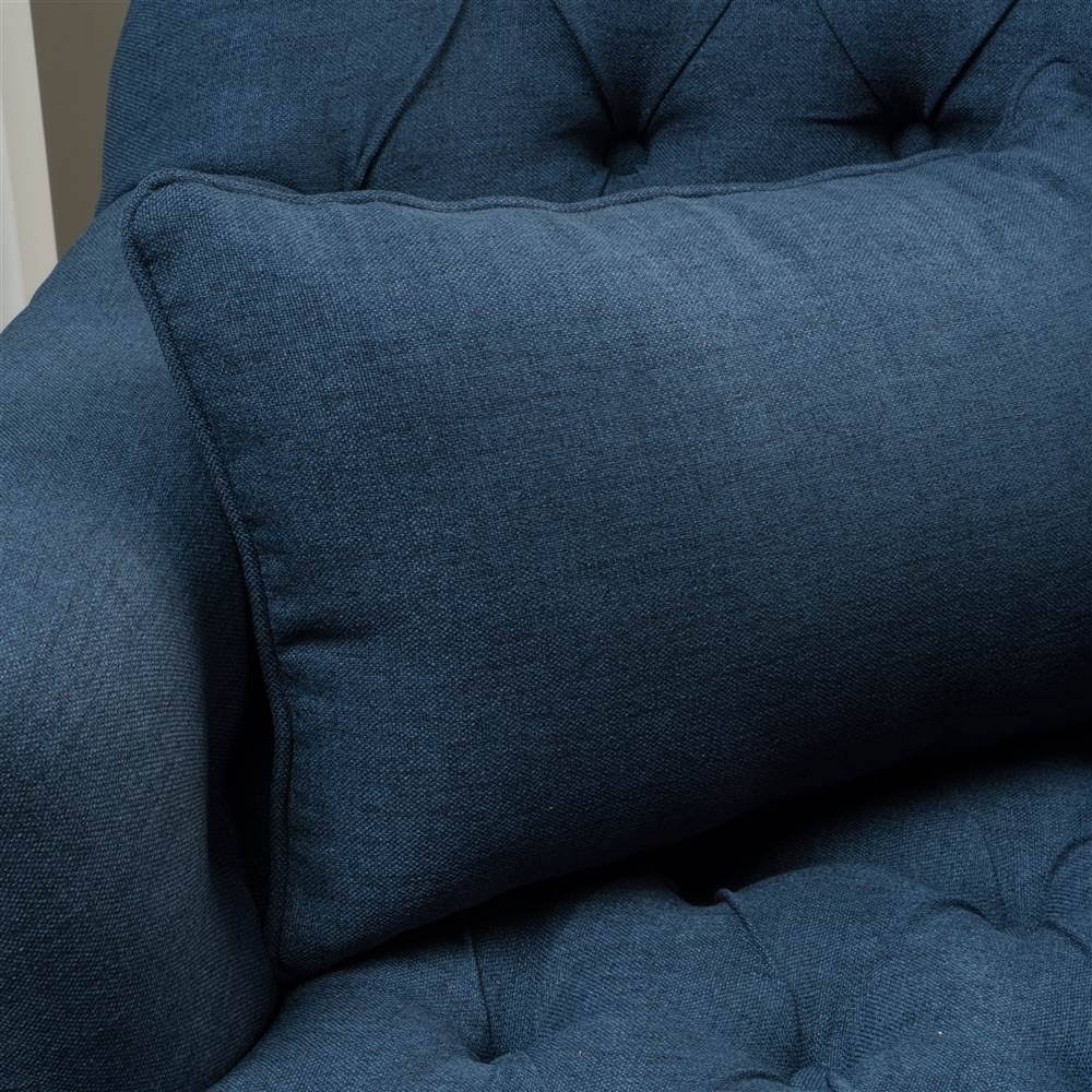Tufted Club Chair in Dark Blue B7452