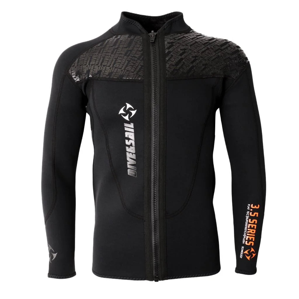 3mm Neoprene Long Sleeve Front Zip Wetsuit Jacket - XL M73880
