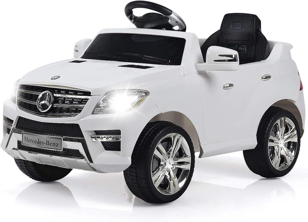 White 6V Electric Kids Ride On Car with Remote Control Y210125