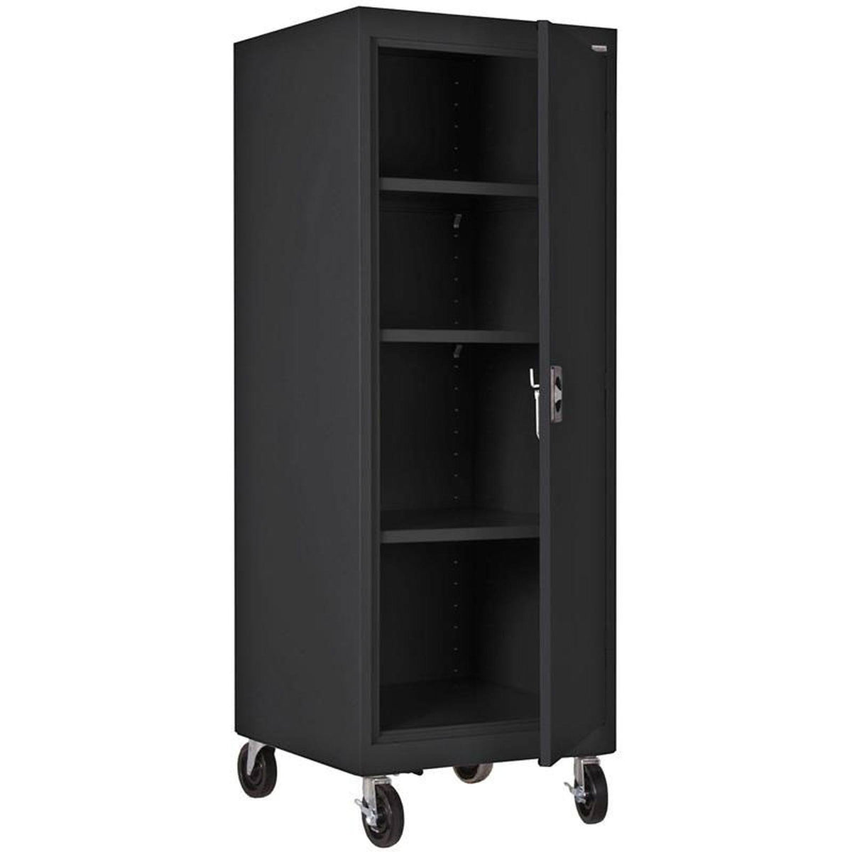 Black Mobile Storage Cabinet O306