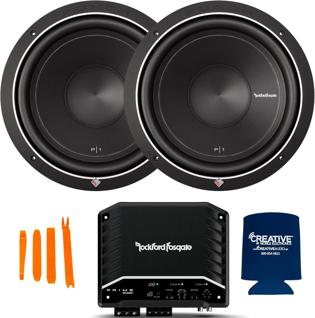 12" Subwoofers and 500-Watt Amplifier Q32579