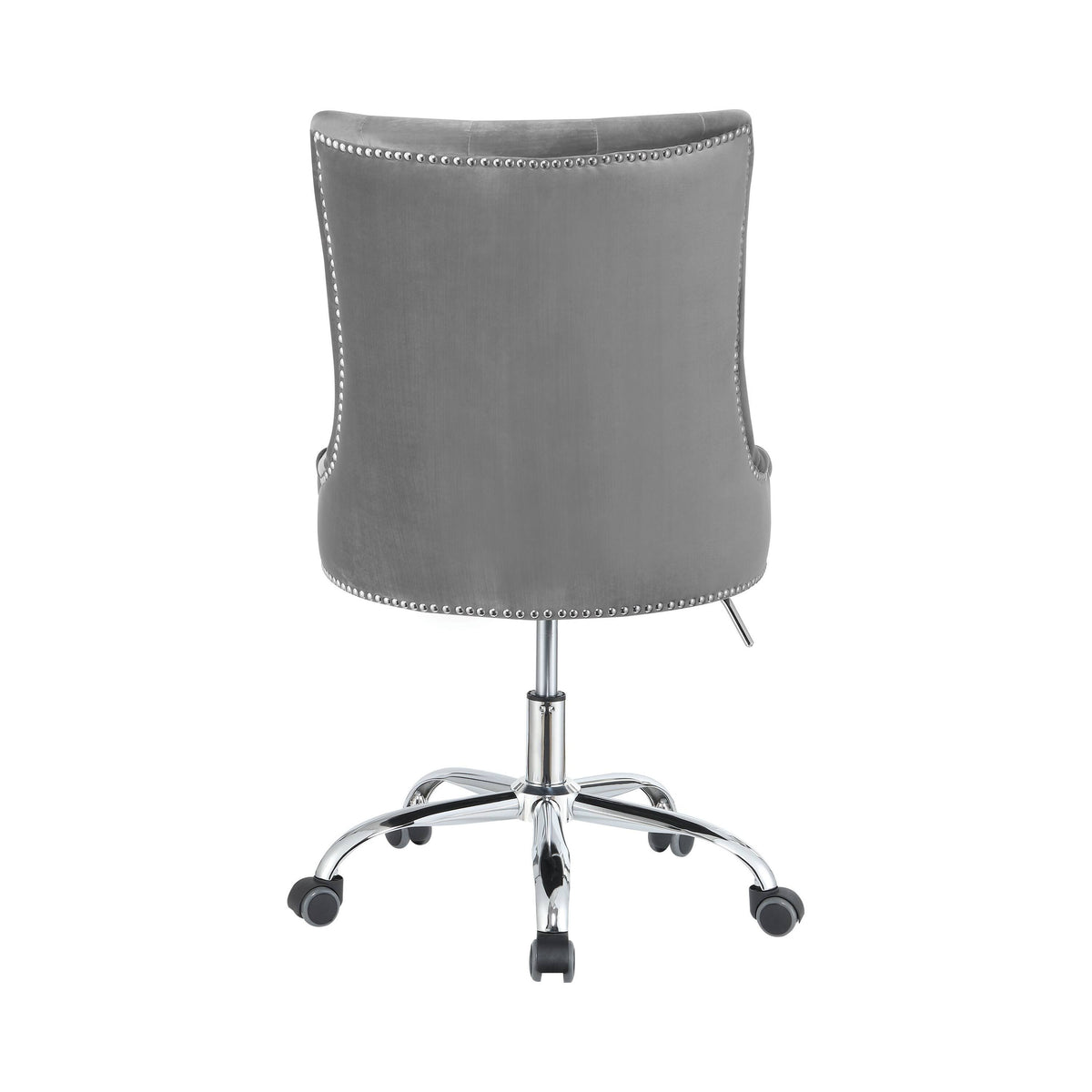 Gray and Silver Office Chair with Casters B2835