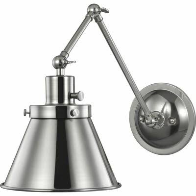 Brushed Nickel 1 Light Dimmable Swing Arm G537