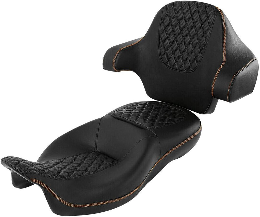 Chopped Tour Pack Trunk Wrap Backrest Pad Fit For Harley Road King Street Glide 2014-2022 N938