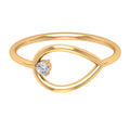 18K Yellow Gold Open Teardrop Ring J799341