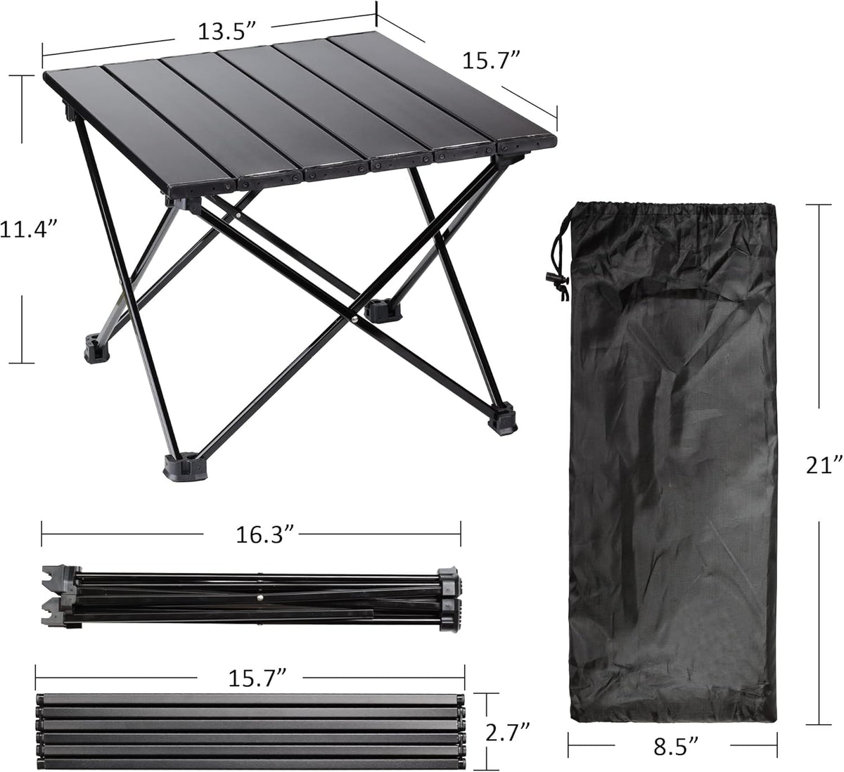 Folding Table 4 Foot Aluminum Alloy Camping Portable Table A502032