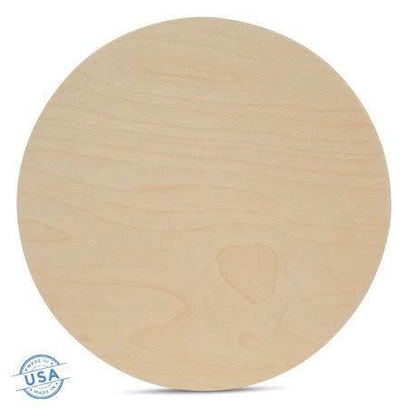 Birch Plywood Wood Circles, 24 inch, Pack of 5 Q77743