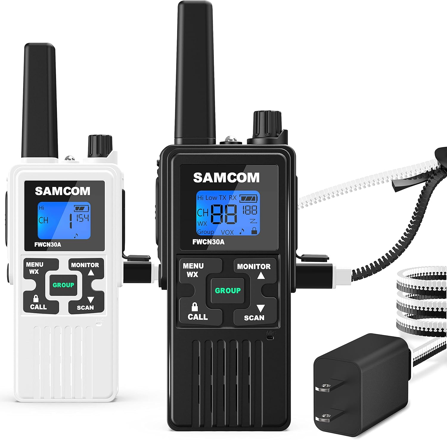 4 Packs Rechargeable Long Range Two Way Radio Z48445