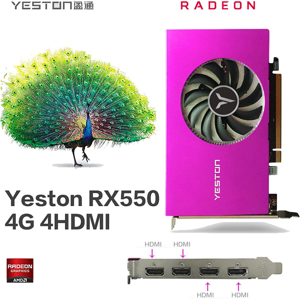AMD Radeon RX550 4GB GDDR5 128-Bit PCI Express 3.0 Graphics Card Y139848