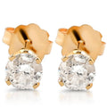 1/4ct Round Cut Diamond Studs Earrings 14K Gold L3899