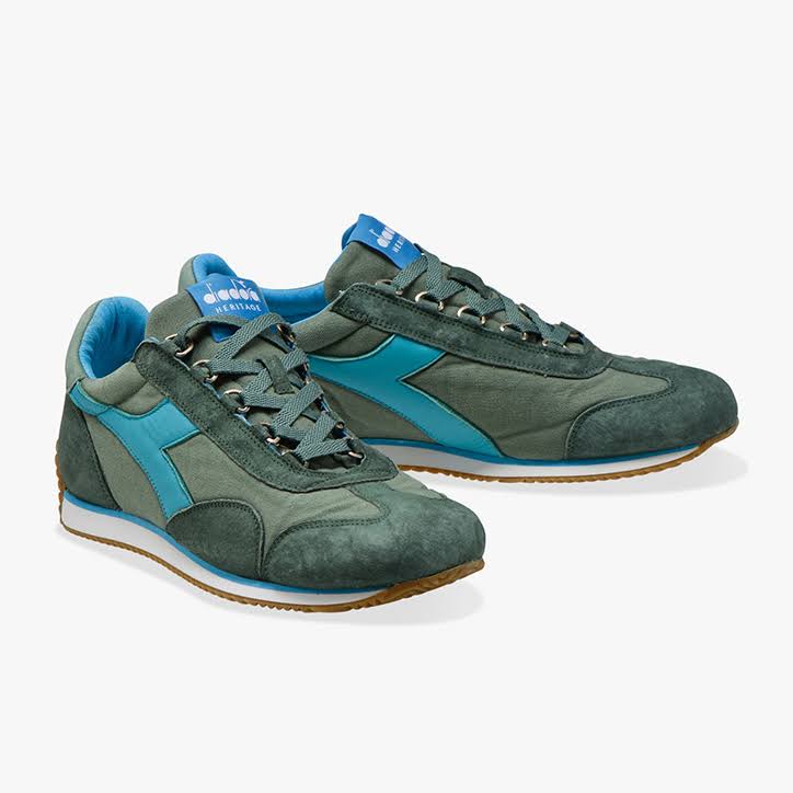 Stone Wash Green Canvas Shoes T673