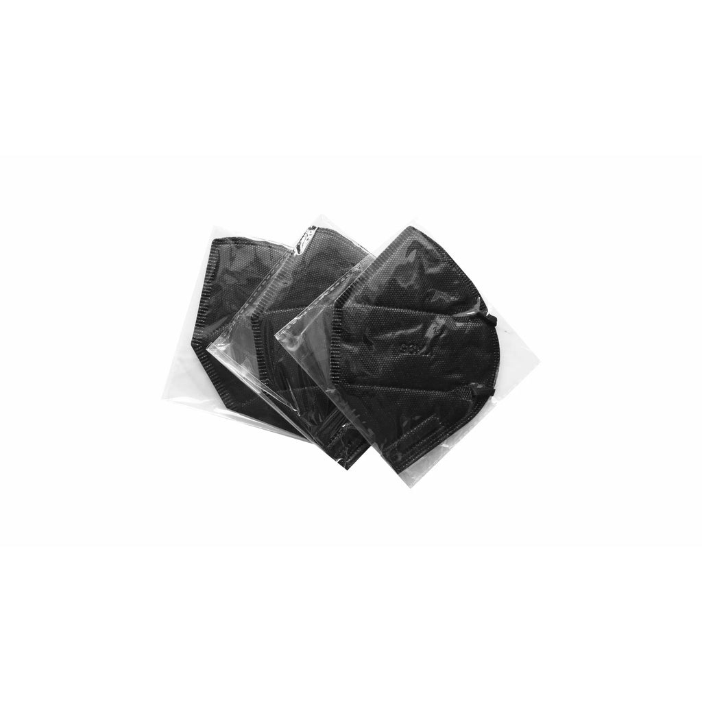 5-Ply Disposable Face Mask, Jet Black (100 Pack) K432031