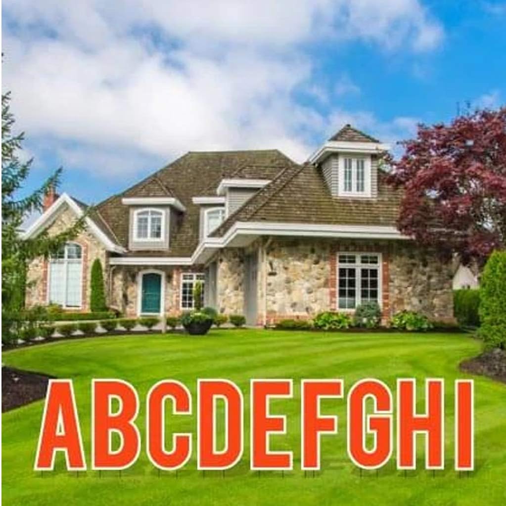 White 18 Inch Alphabet Yard Decoration, Pack of 2 V584297