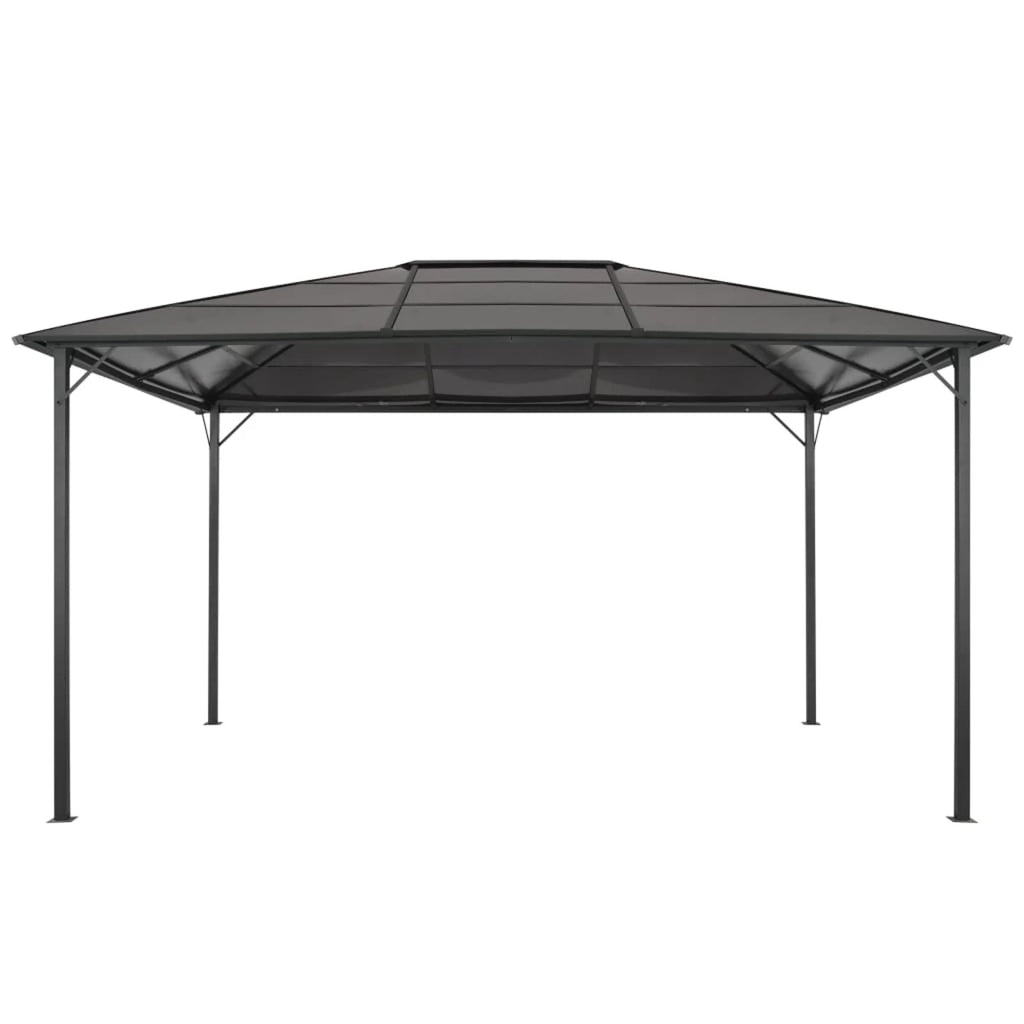 Black Outdoor Gazebo Canopy Tent 18.9ft x 9.5ft x 10.1ft P6975